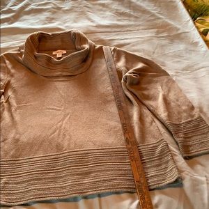 Calvin Klein taupe Cowl neck sweater